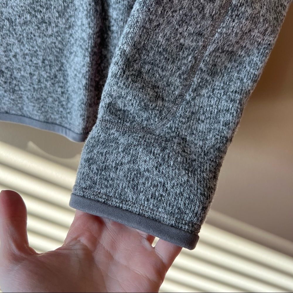 Patagonia Women’s Gray Better Sweater Quarter Zip Pullover Small - Picture 4 of 8